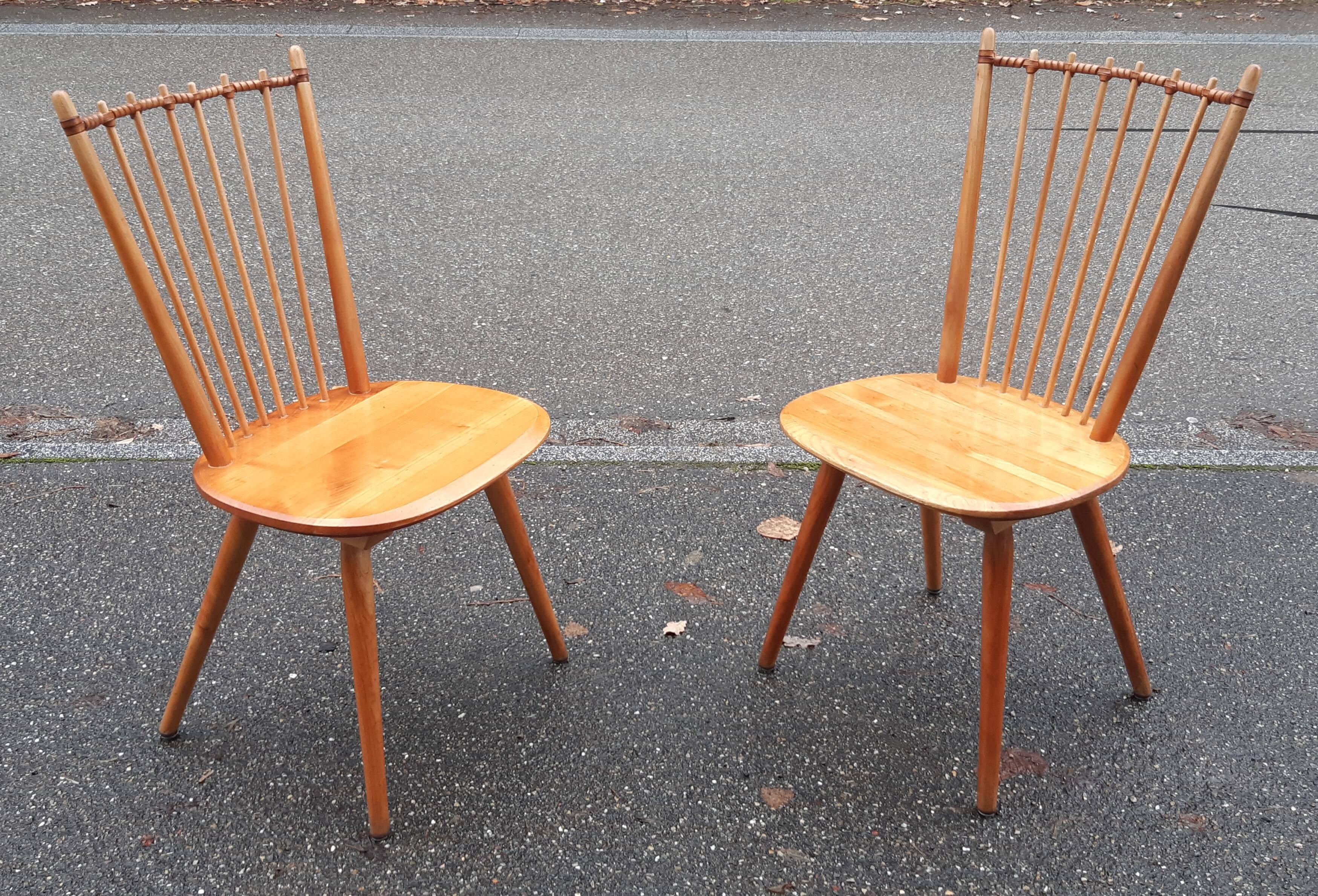 Chaises brutalistes,  déco de montagne, Albert Haberer