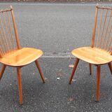 Brutalist chairs, mountain decor, Albert Haberer