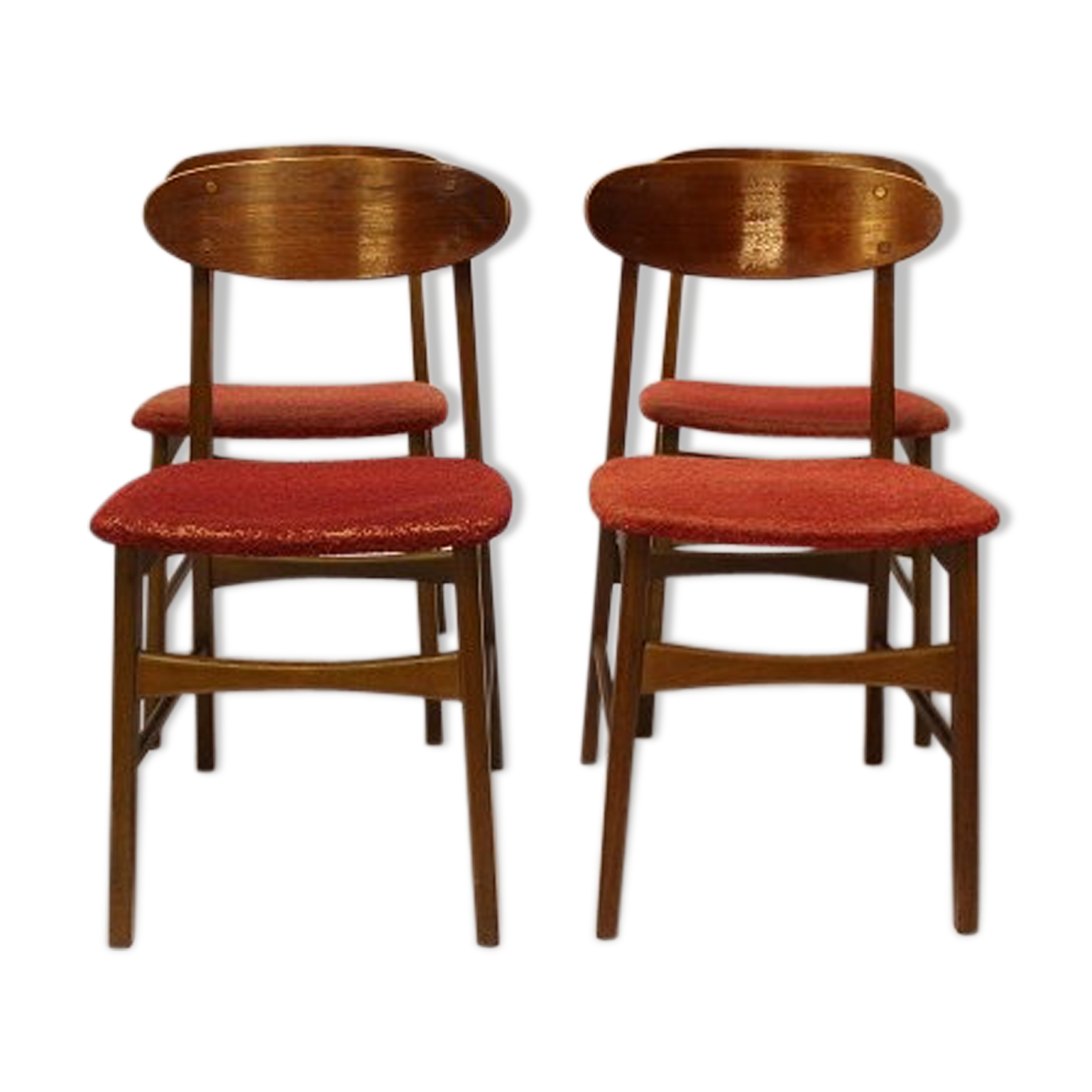 Set of chairs in teak Danish 1960
