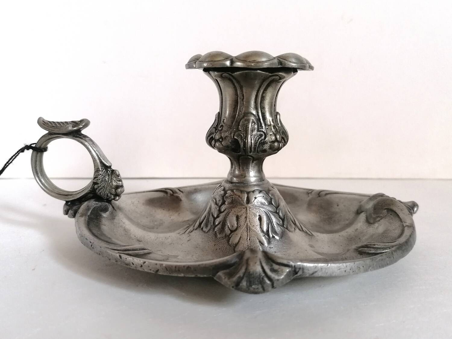 International design pink pewter cellar rat candle holder
