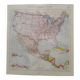A geographical map from Atlas Quillet 1925 map: United States and Central America physical
