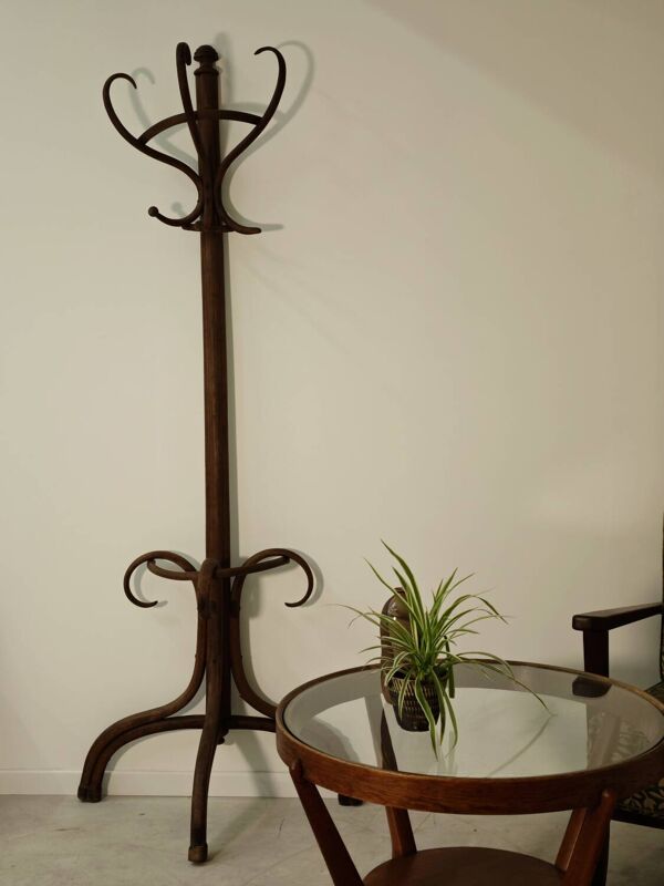 Porte Manteau sur pied perroquet mural Thonet n°1 , année 1900