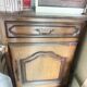 Standing man & solid oak jam cabinet – Antique furniture