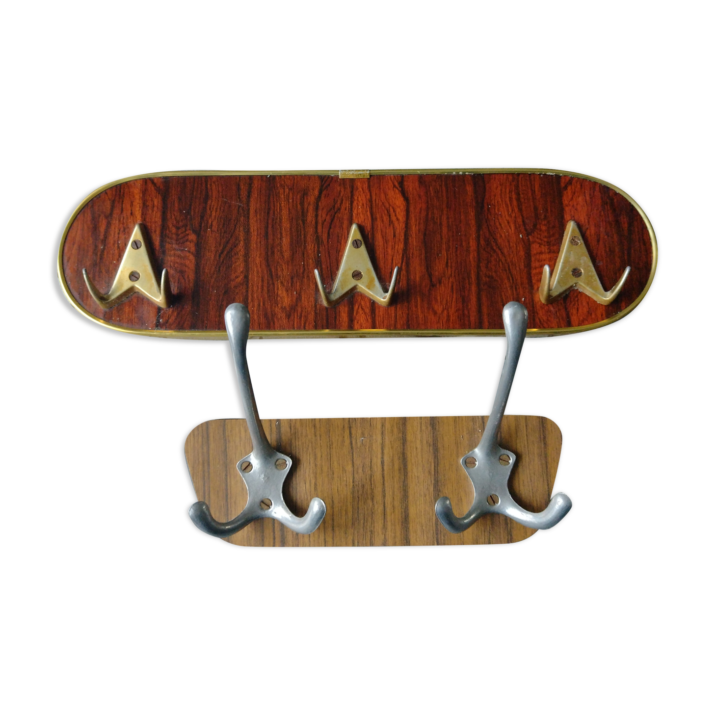 Formica wall coat rack