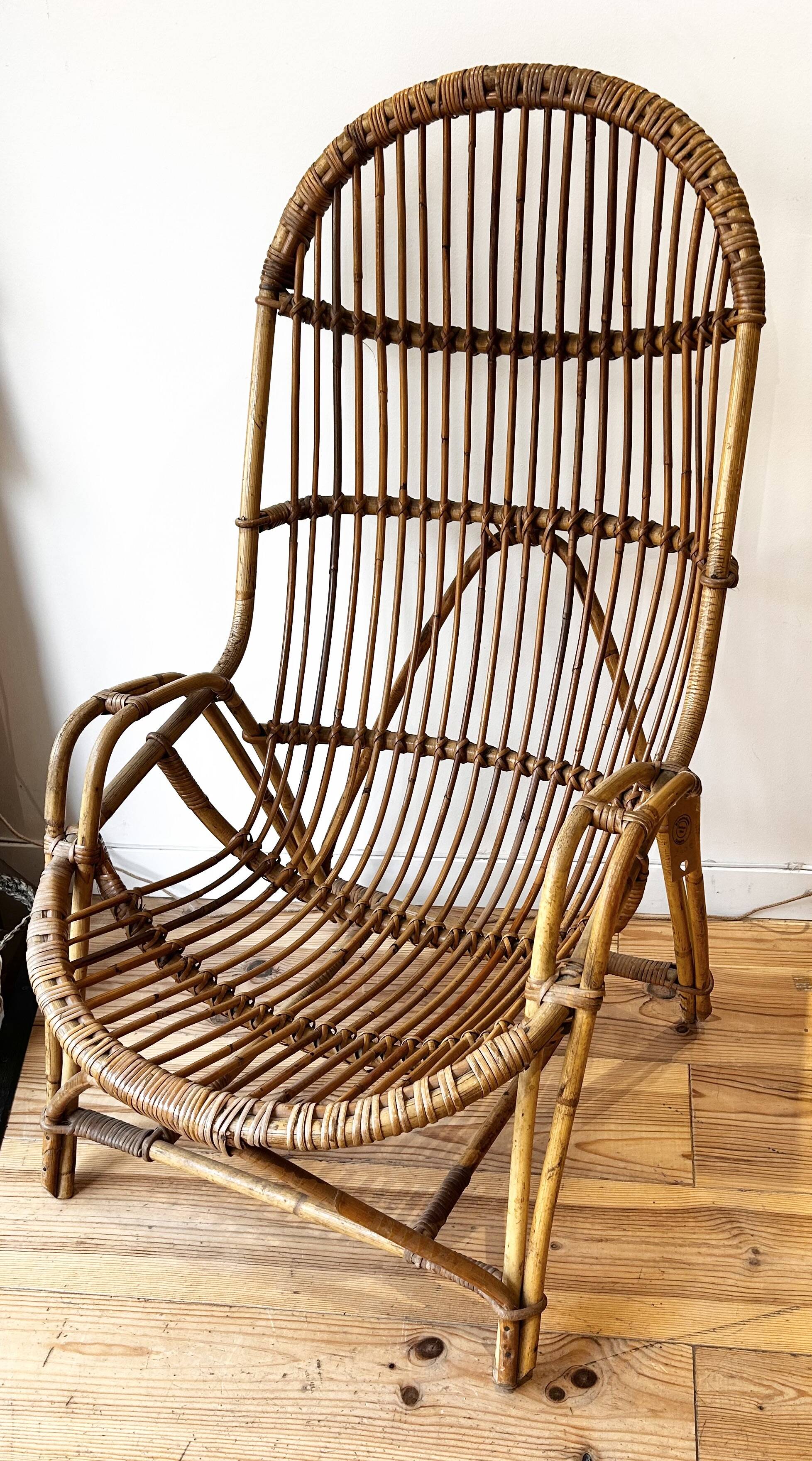 Fauteuil en rotin