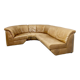 Vintage design leather curved modular sofa Rolf Benz