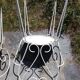 Paire de fauteuils en métal