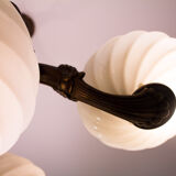 Antique center bowl chandelier