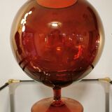 Vintage glass ball vase blown from Italy