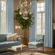 Vintage Crystal Beaded Pendant Light with Murano Glass Drops, Italy