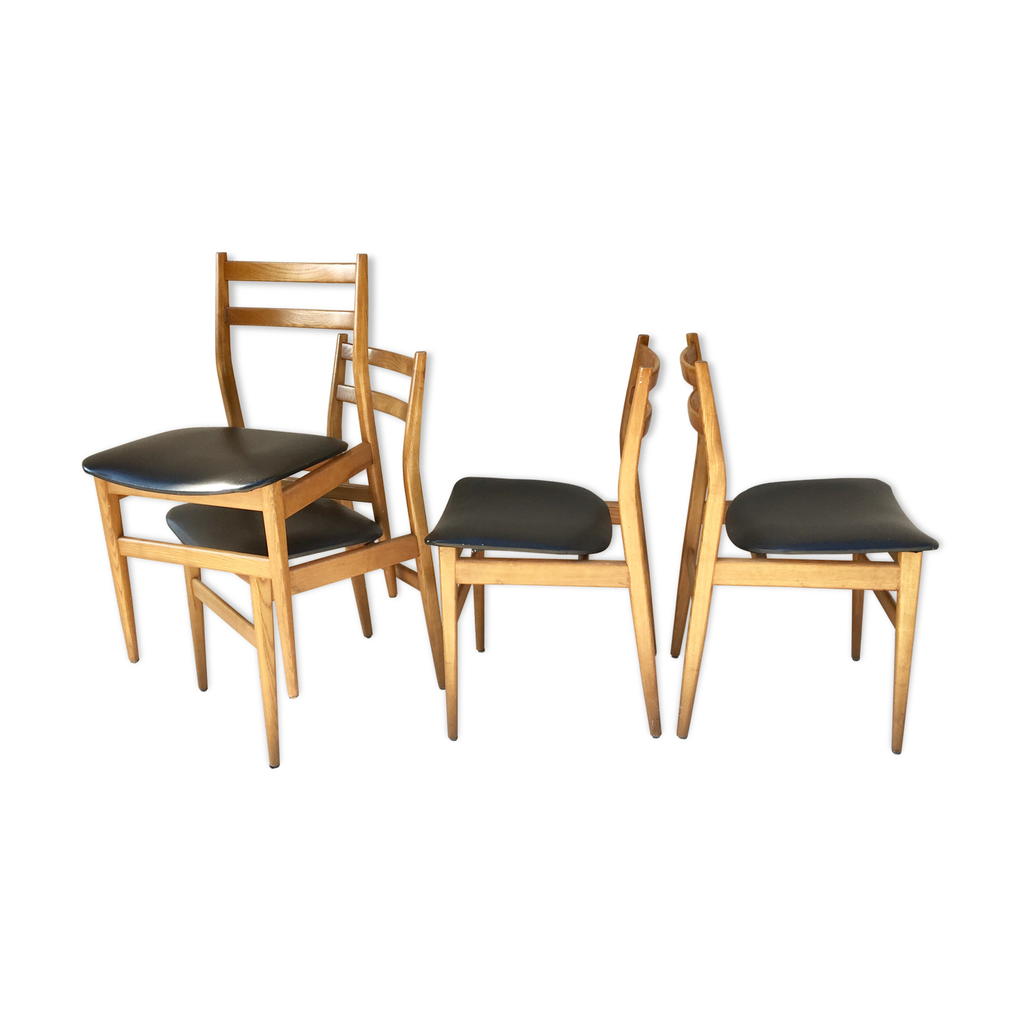 Set of 4 chairs vintage Scandinavian