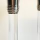 Vintage lucite and silver metal candle holders