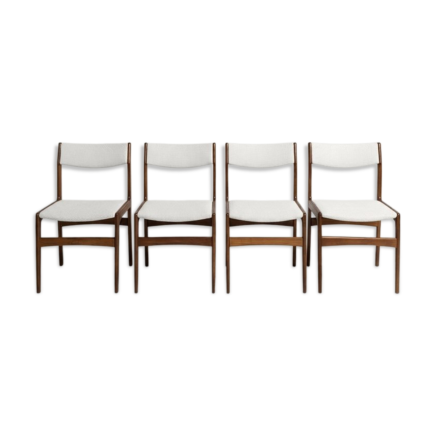 4 Scandinavian chairs by Erik Buch, 1960s