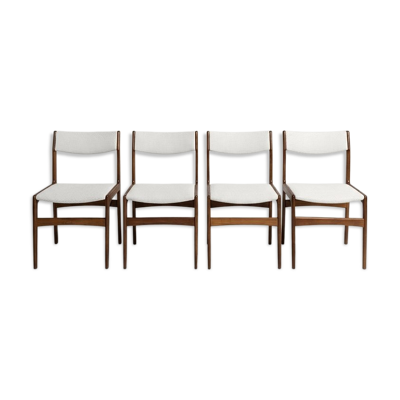 4 chaises scandinaves par Erik Buch, années 1960