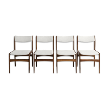 4 Scandinavian chairs by Erik Buch, 1960s