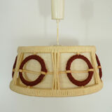 Scandinavian GDR wool en wooden hanging