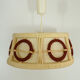 Scandinavian GDR wool en wooden hanging
