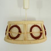 Scandinavian GDR wool en wooden hanging