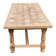 Renovated farmhouse dining table in solid oak 210cm 19th century