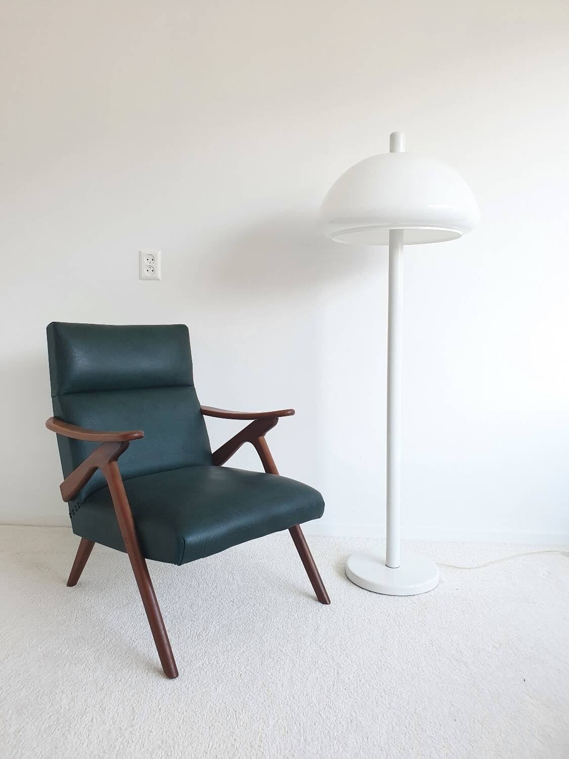 Lampadaire champignon années 70