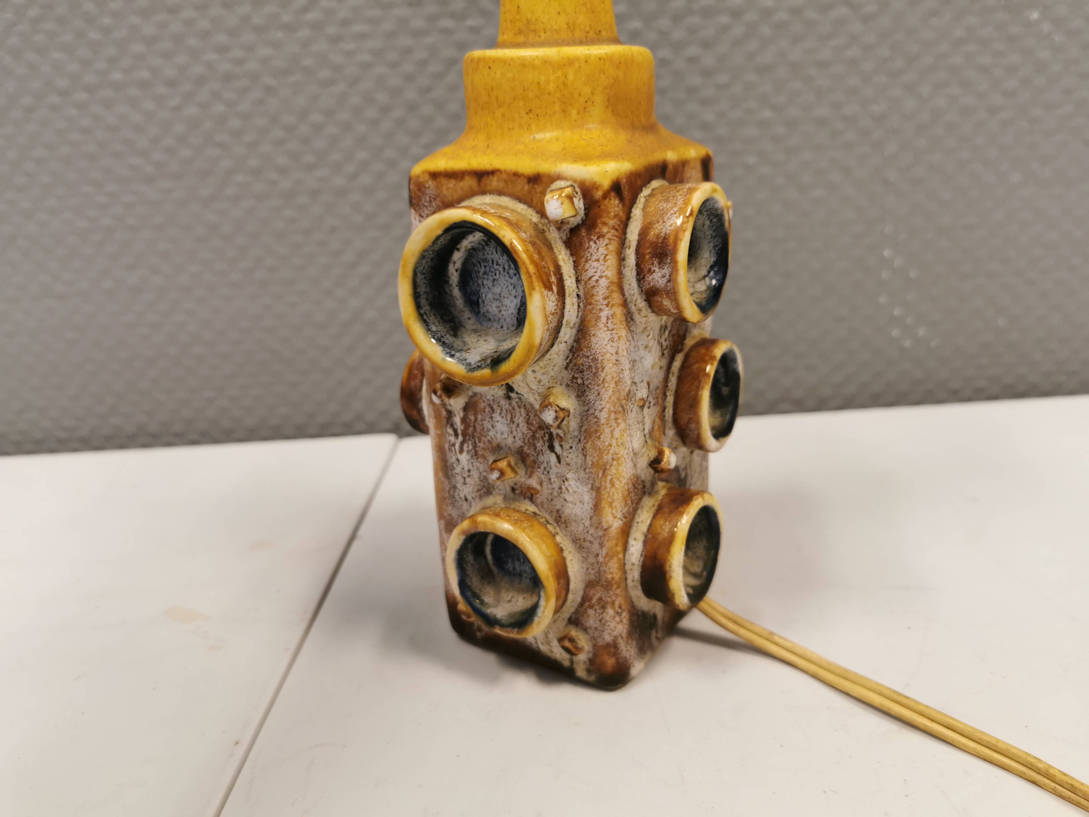 Danish Ceramic table lamp, estimated 1970s
