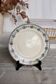 Antique flat plate, ironstone, Boulenger, Choisy-le-Roi "Parmentier"