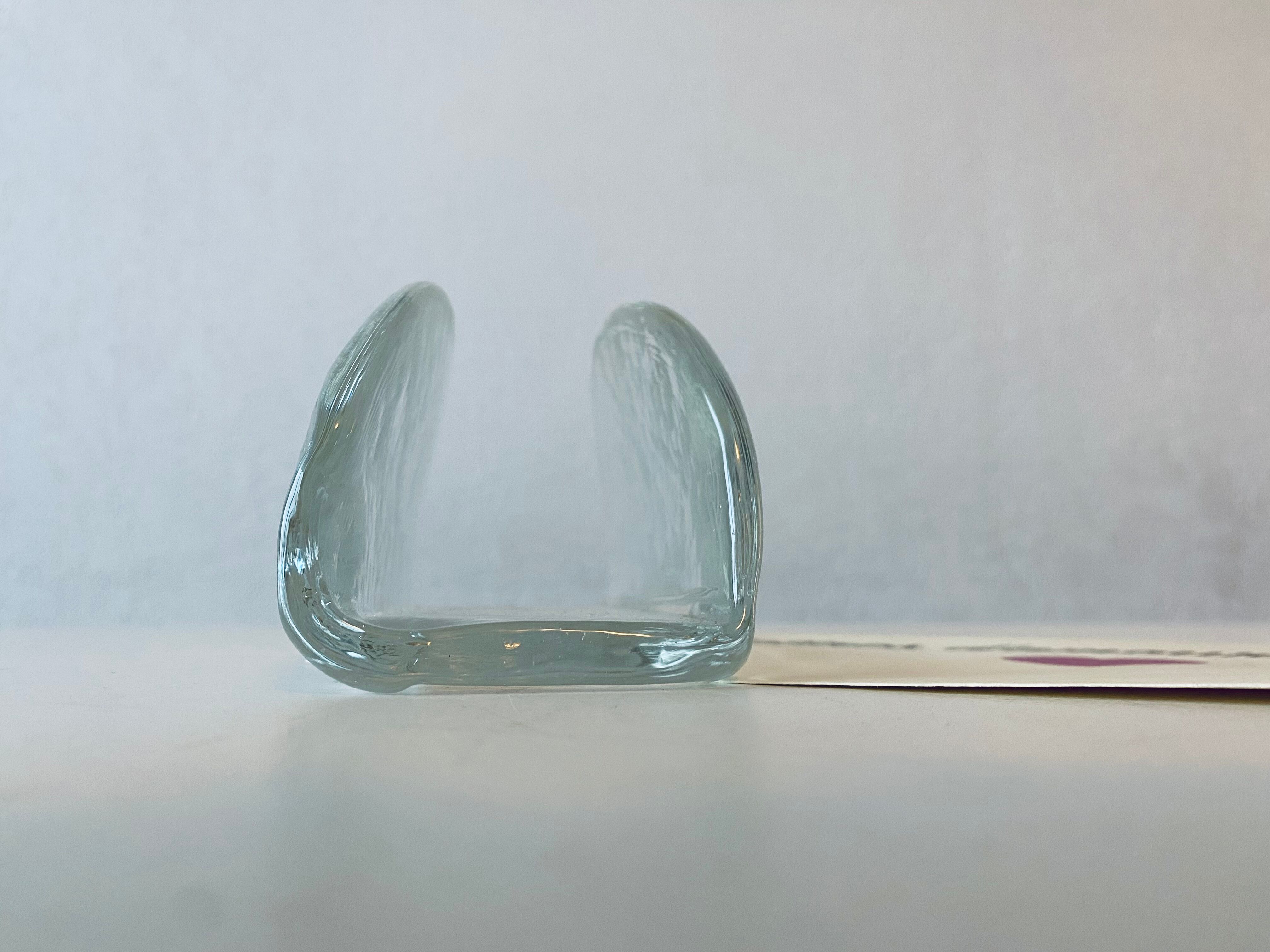 Glass letter holder