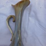 Ceramic pitcher irise art deco signed and numbered