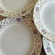 Six assiettes plates Céranord St Amand "Royal"