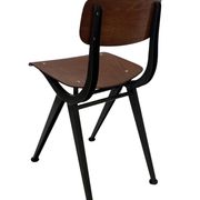 Vintage industrial children's chair, school chair, Dutch design