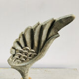 Old wooden wing on pedestal