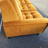 Ensemble canapé fauteuil vintage velours