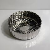 Italian silver plated bowl in spiral - 1980s