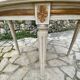 Louis XVI style round table in painted wood