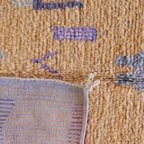 Modern Orange Berber Rug - 250 X 150 cm