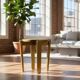 Tabouret vintage doré