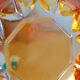 Servant cup in amber glass for aperitifs