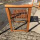 Brown walnut drop-leaf dining table with 2 matching chairs, 1960s (set of 3)