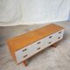Mid century compact sideboard long chest of drawers danish Scandinavian design