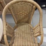 Ensemble enfant en rotin vintage