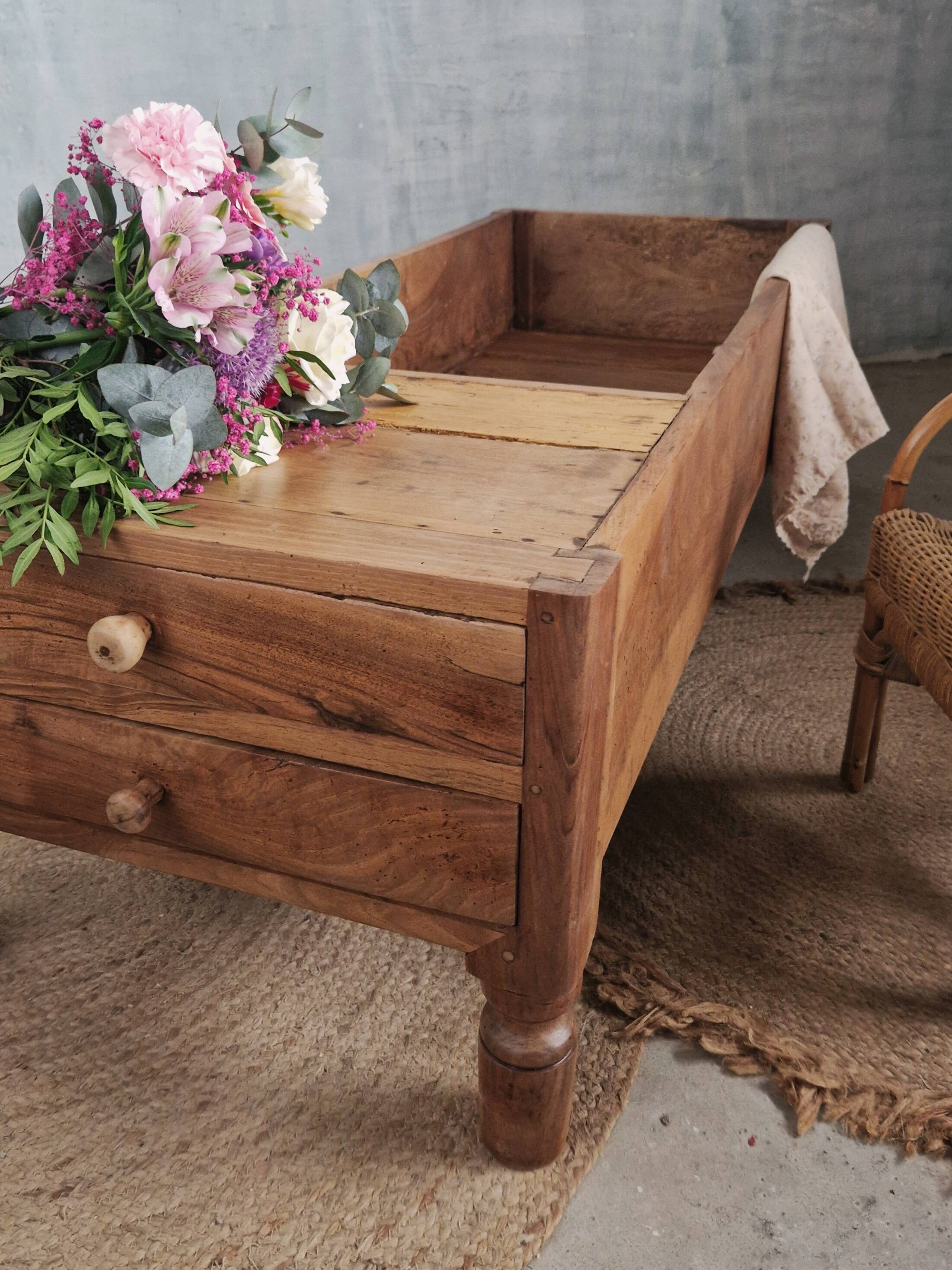 Old and large coffee table