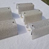Lot of 5 Vintage Perspex Wall Lights from the 60s and 70s