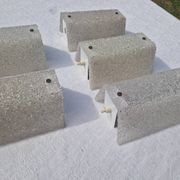 5 perspex wall lights, 1960s-70s