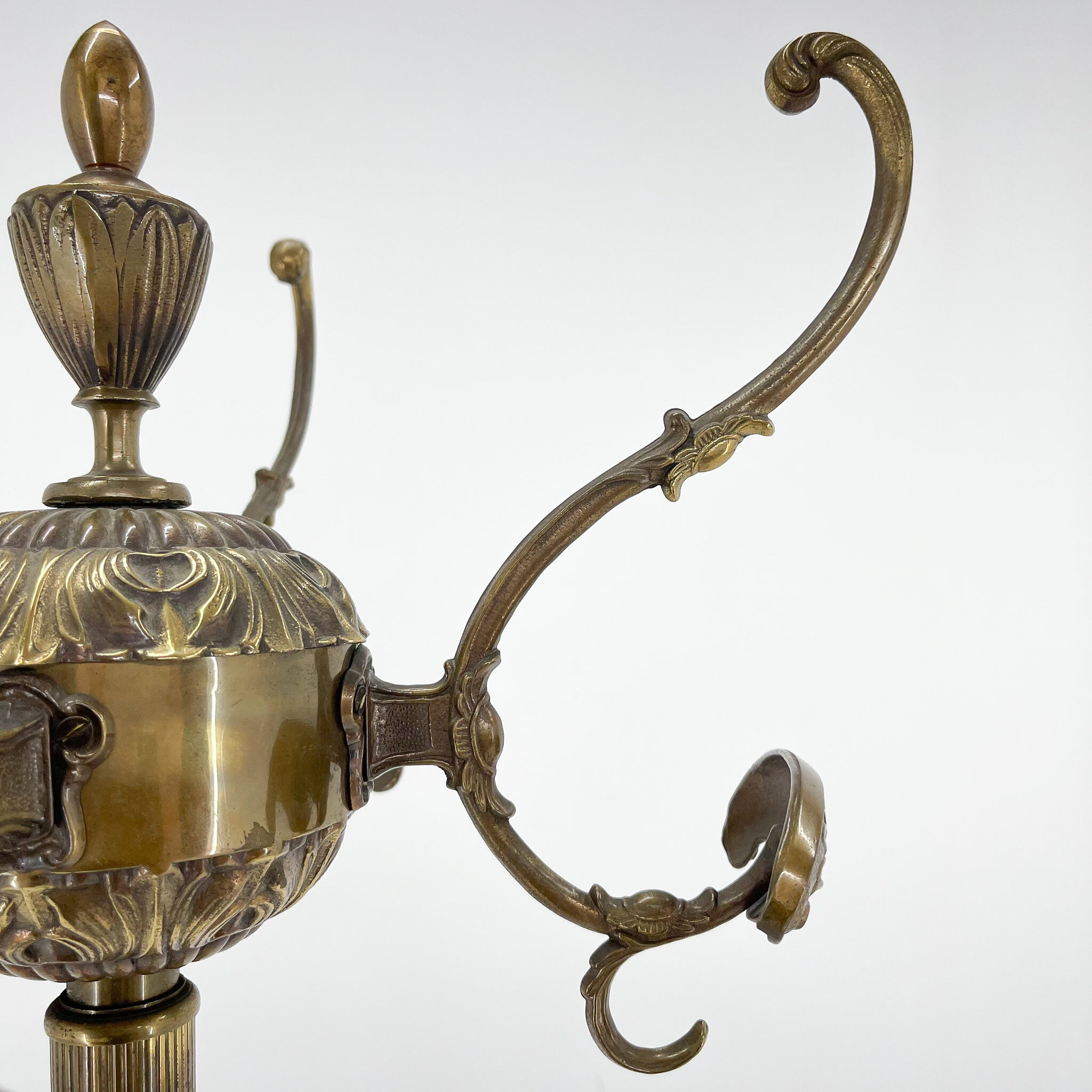Mid-century Italian Ornate Brass Coat Hanger