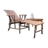 Rattan deck chair