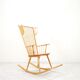 Rocking chair by Albert Haberer for Hermann Fleiner Wingback