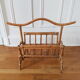 Vintage rattan magazine holder