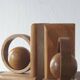 Mid-Century Modern Wooden Bookends, 1960s, Set of 2