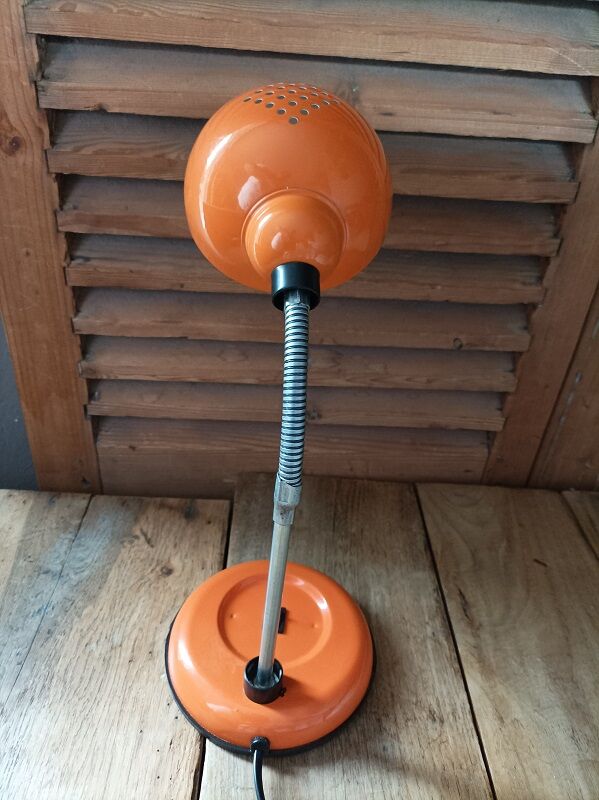 Lamp ball desk bedside Metal orange