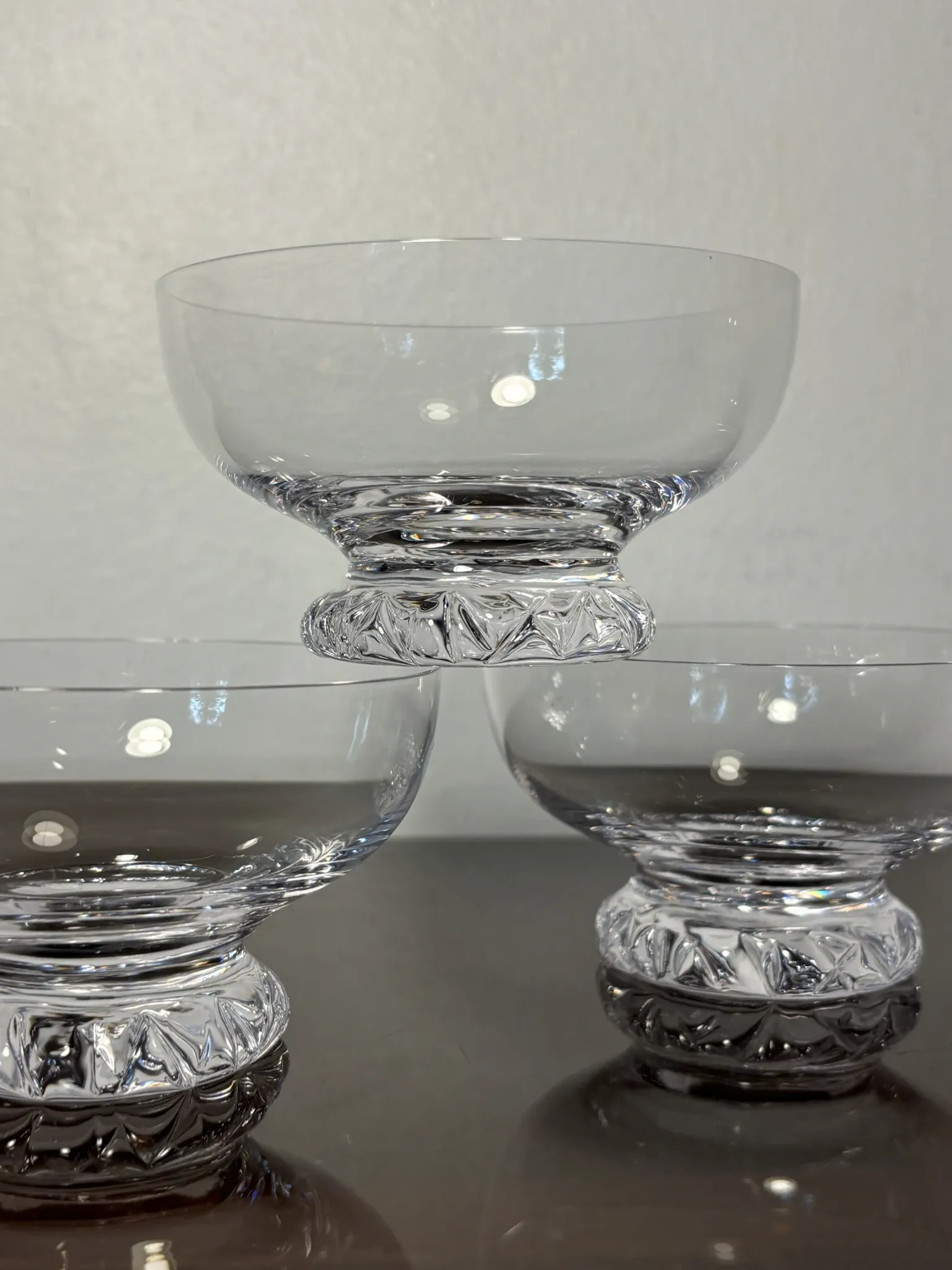 Verres à champagne 6p. Daum